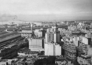 Vista del puerto de Buenos Aires, años 40