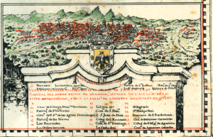 Antiguo mapa del virreinato de Santa Fe (Archivos virtuales de la Biblioteca Luis Ángel Arango).