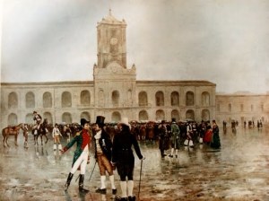 La revolución de mayo de 1806, óleo de Francisco Fortuny (1942).